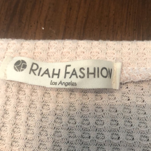 Peach waffle knit top - Picture 3 of 5